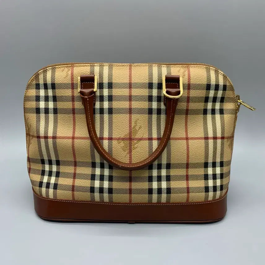 [BUNJANG] Burberry Check Leather Shoulder Handbag / 257001302 버버리 체크 레더 숄더 핸드백 2way
