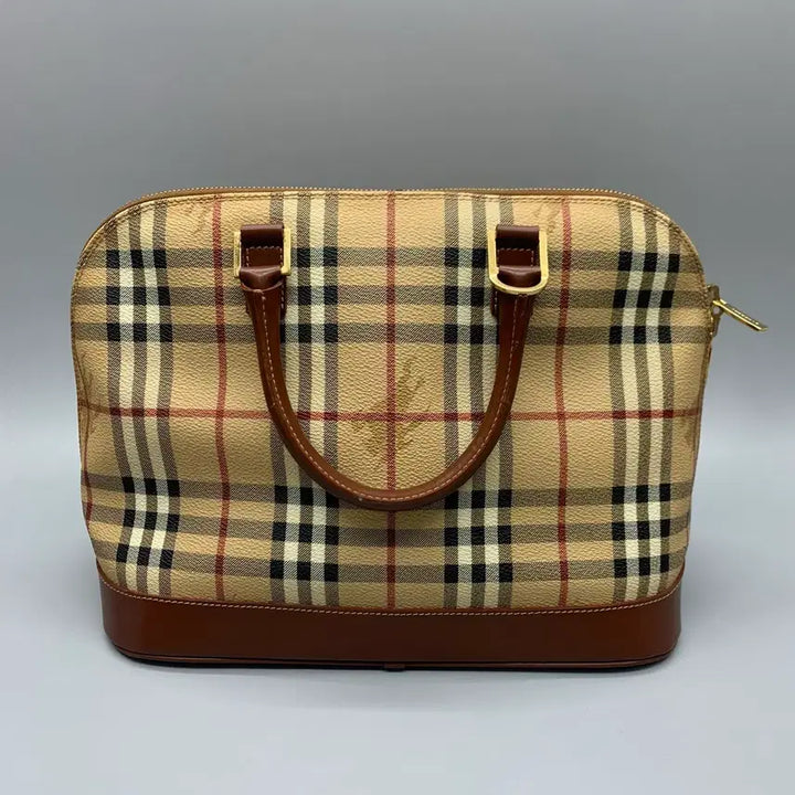 [BUNJANG] Burberry Check Leather Shoulder Handbag / 257001302 버버리 체크 레더 숄더 핸드백 2way