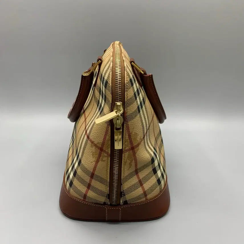 [BUNJANG] Burberry Check Leather Shoulder Handbag / 257001302 버버리 체크 레더 숄더 핸드백 2way