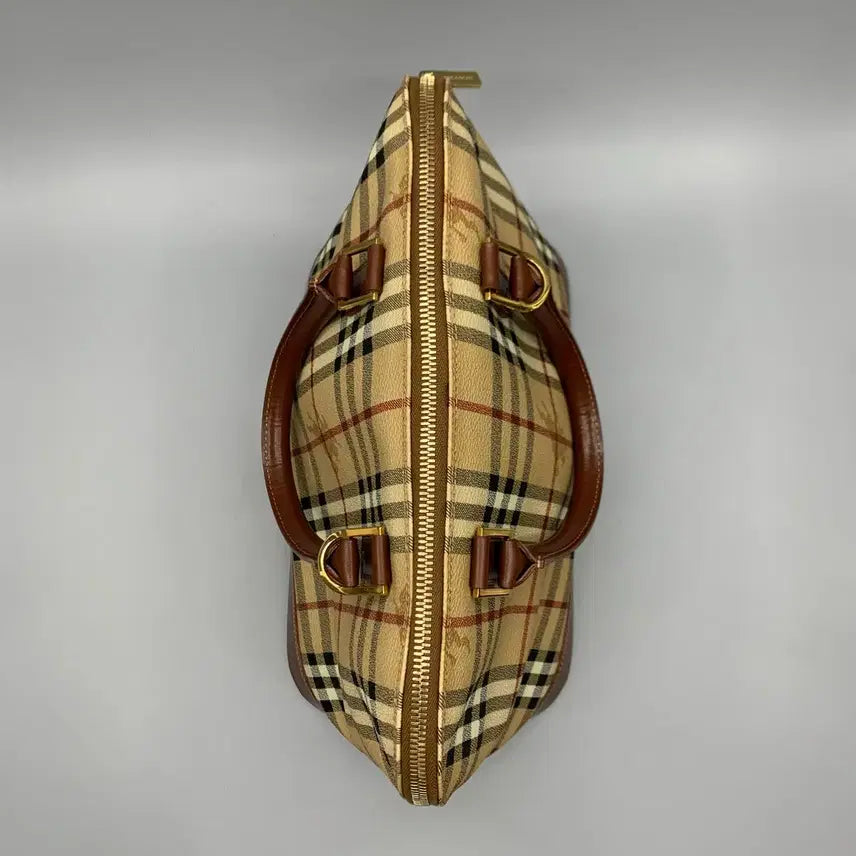 [BUNJANG] Burberry Check Leather Shoulder Handbag / 257001302 버버리 체크 레더 숄더 핸드백 2way