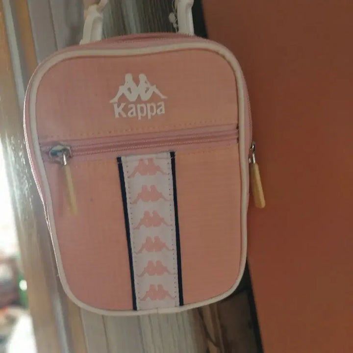 [BUNJANG] Kappa Pink Mini Crossbody Bag / 카파 핑크색 미니 크로스백