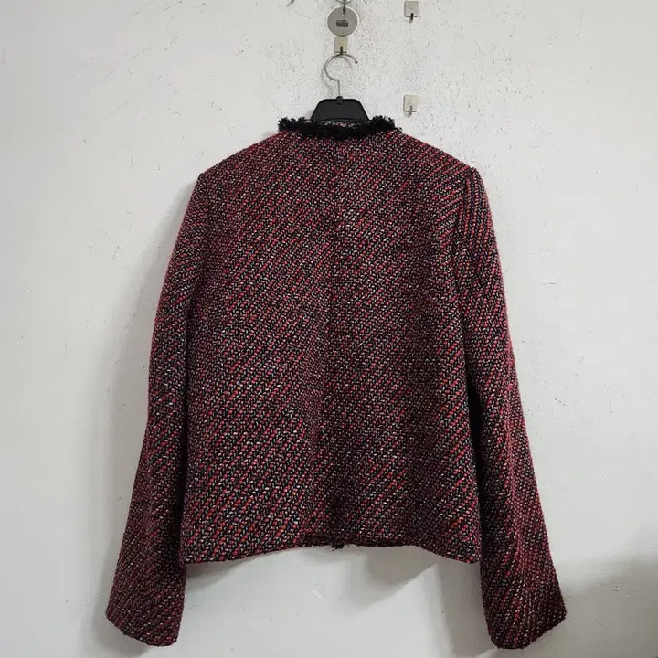 [BUNJANG] Anna Sui Tweed Jacket (Red/Black) / 안나수이 트위드 자켓 레드 블랙