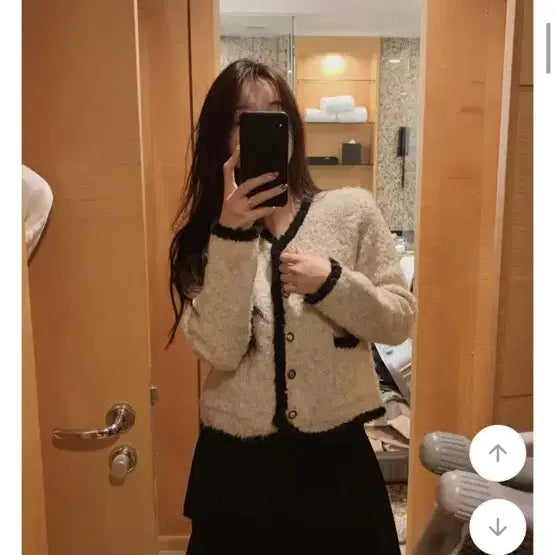 [BUNJANG] Slow and Tweed Knit Jacket / 슬로우앤드 트위드 니트 자켓