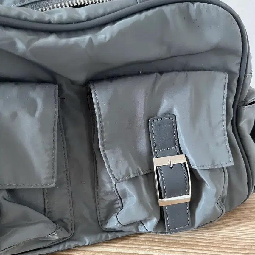 [BUNJANG] Ably Nylon Pocket Shoulder Bag / 에이블리 나일론백 포켓 숄더백 가방