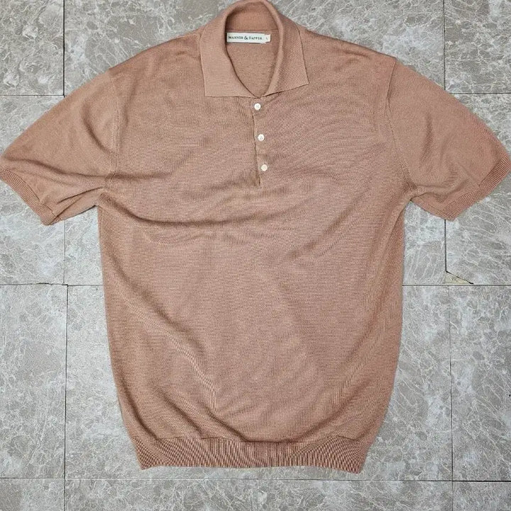 [BUNJANG] Manner & Dapper Knit Polo Shirt L / 매너앤대퍼 반팔 니트 폴로 셔츠 L