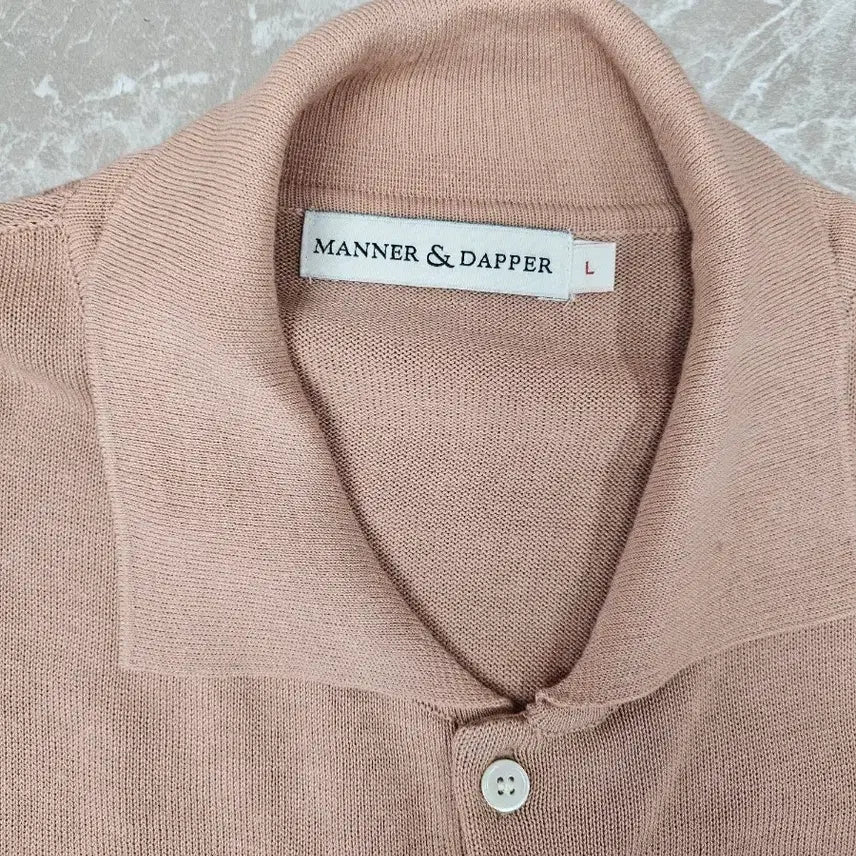 [BUNJANG] Manner & Dapper Knit Polo Shirt L / 매너앤대퍼 반팔 니트 폴로 셔츠 L
