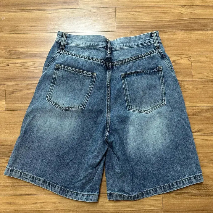 [BUNJANG] Intempo Mood Bermuda Pants Water Blue / 인템포무드 트리플 컷 버뮤다 팬츠 워터블루