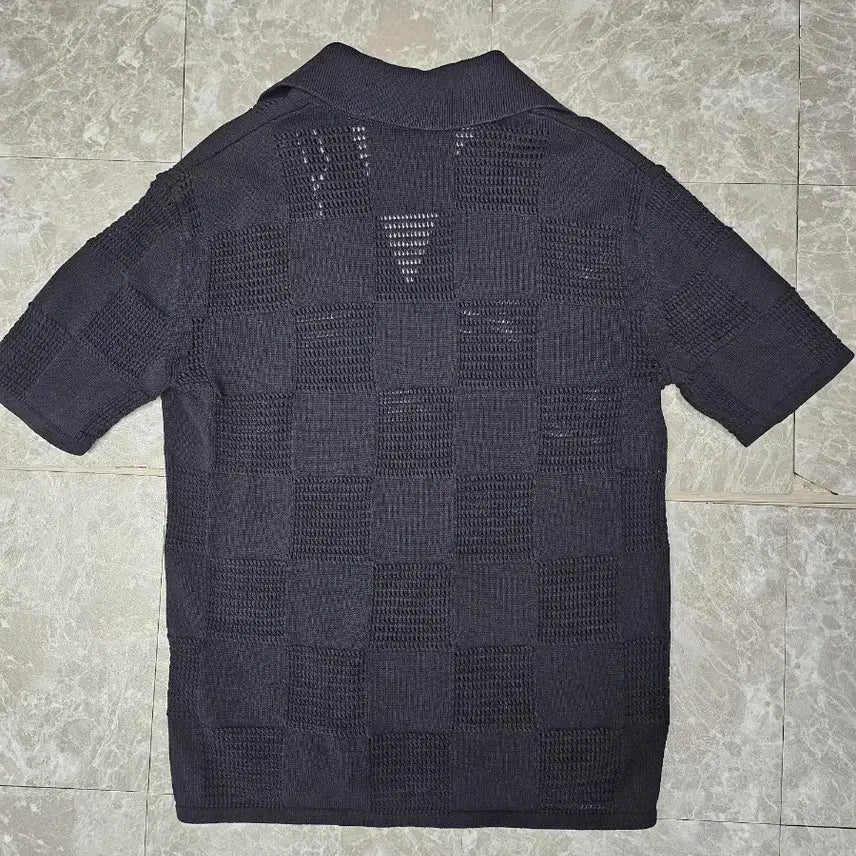 [BUNJANG] Arket Men's Check Pattern Knit Cardigan Black XS / 아르켓 남성 체크 패턴 니트 가디건 블랙 xs