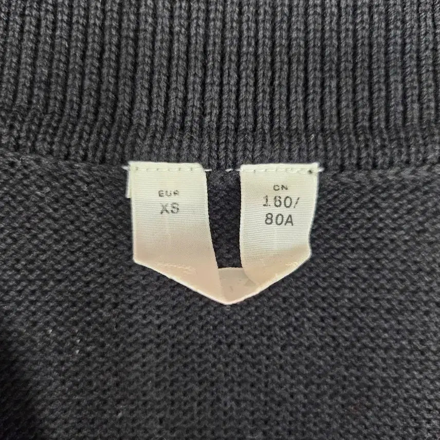 [BUNJANG] Arket Men's Check Pattern Knit Cardigan Black XS / 아르켓 남성 체크 패턴 니트 가디건 블랙 xs