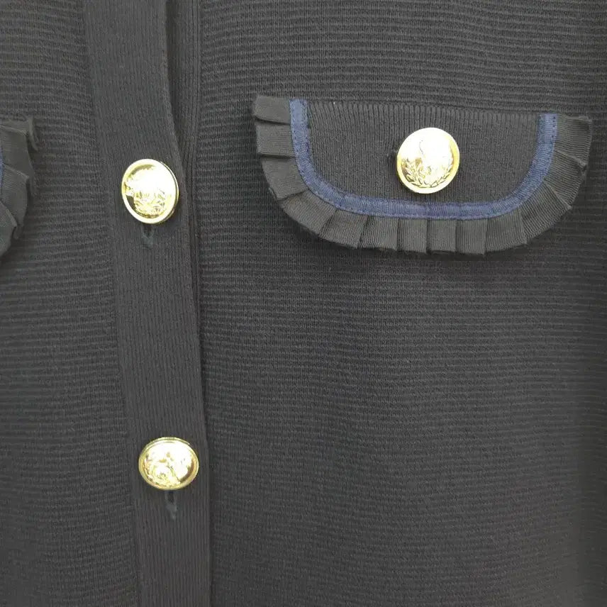 [BUNJANG] Maje Black Gold Button Dress / 2사이즈 마쥬 maje  블랙 금장 버튼  원피스