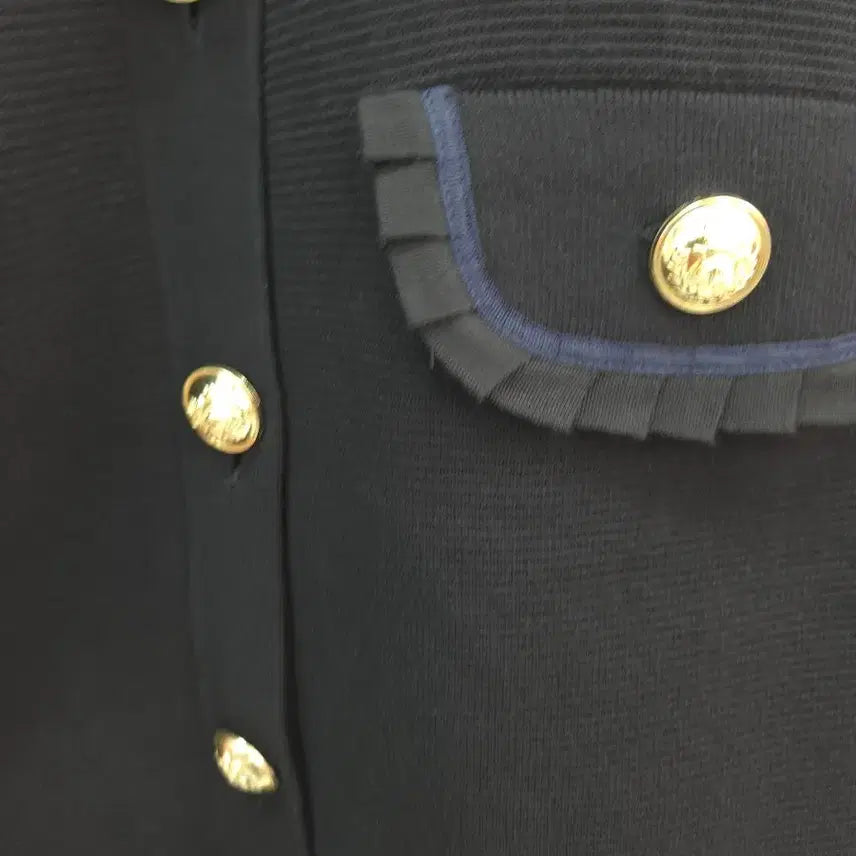 [BUNJANG] Maje Black Gold Button Dress / 2사이즈 마쥬 maje  블랙 금장 버튼  원피스