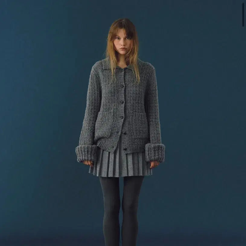 [BUNJANG] Smoothmood Chuu Cardigan / 스무스무드 한나가디건 Gray 츄가디건