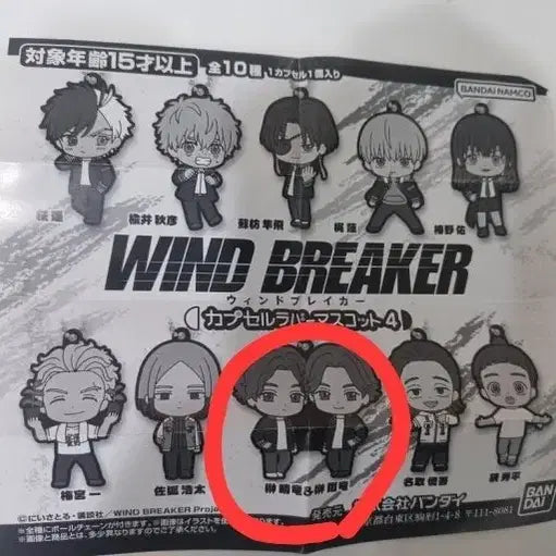 [BUNJANG] Winbre Seiryu Sakaki Uryu Rubber Strap Mascot / 윈브레 사카키 세이류 우류 캡슐가챠 러버스트랩 마스코트4