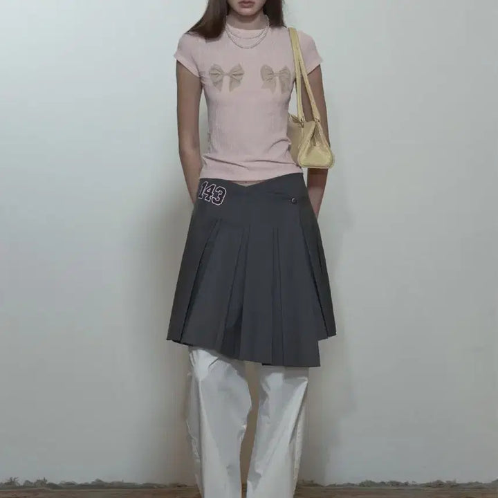 [BUNJANG] 143 Asymmetrical Wrap Skirt Charcoal / 스컬프터 143 Asymmetrical Wrap Skirt 차콜