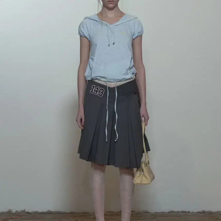 [BUNJANG] 143 Asymmetrical Wrap Skirt Charcoal / 스컬프터 143 Asymmetrical Wrap Skirt 차콜
