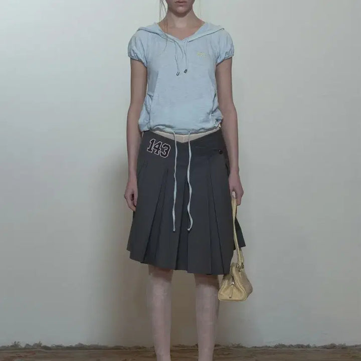 [BUNJANG] 143 Asymmetrical Wrap Skirt Charcoal / 스컬프터 143 Asymmetrical Wrap Skirt 차콜