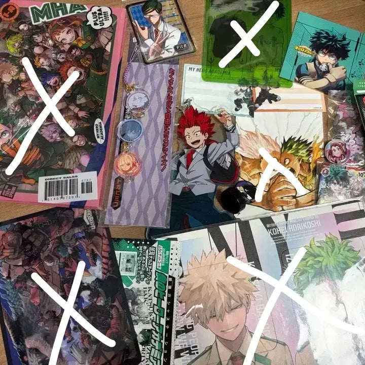 [BUNJANG] My Hero Academia Merchandise Bundle Set / 히로아카 나히아 굿즈 트럼프 카드 특전 만화책 원화 엽서 아크릴 스탠드