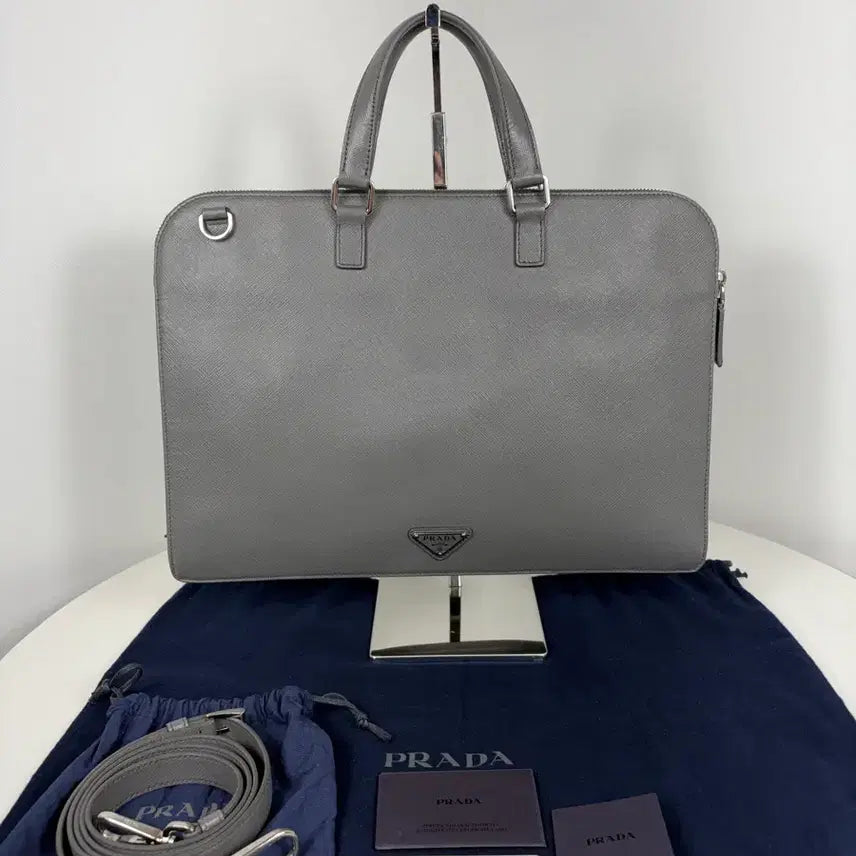 [BUNJANG] Prada 2VE078 Saffiano Briefcase / 프라다 2VE078 사피아노 서류가방 브리프케이스