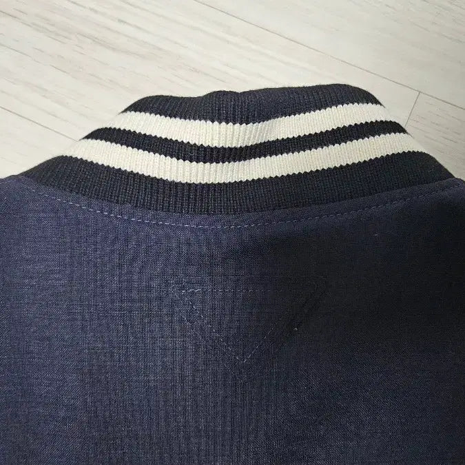 [BUNJANG] Prada Mohair Wool Bomber Varsity Jacket Navy / [S] 24FW 프라다 모헤어 울 봄버 바시티 자켓 패치 네이비
