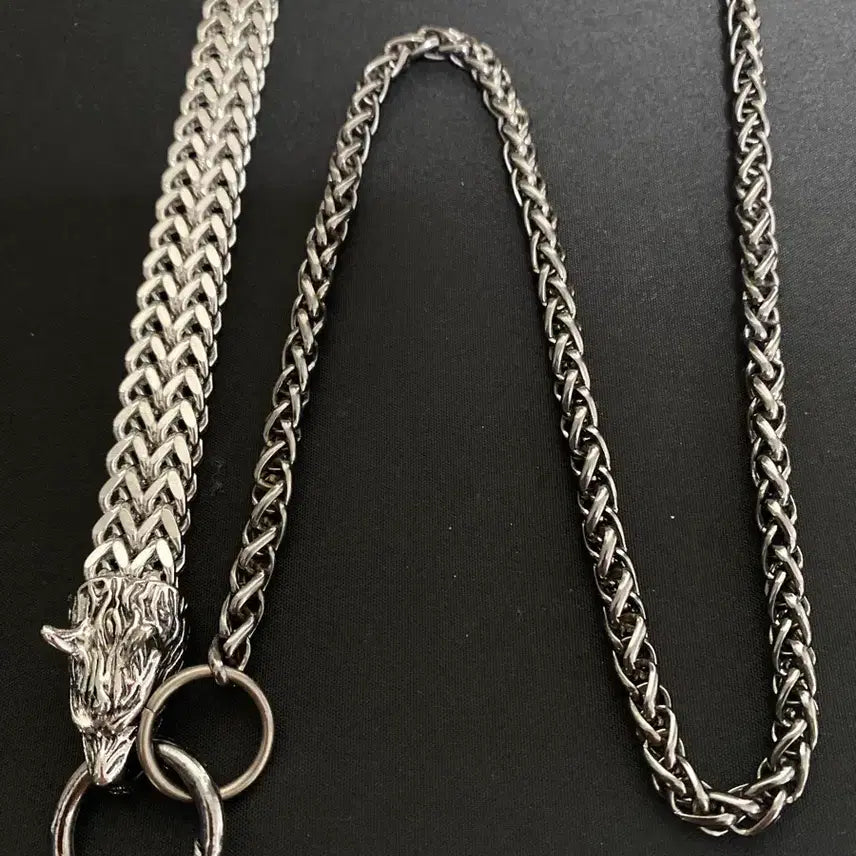 [BUNJANG] Skull Pants Chain / 롱&amp;숏 스컬 바지 체인