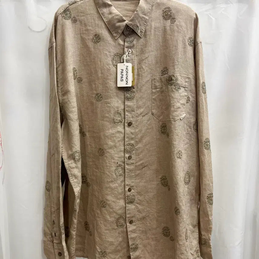 [BUNJANG] PAPAS Linen Shirt LL / PAPAS (Made in Japan) 린넨 셔츠 새상품 LL