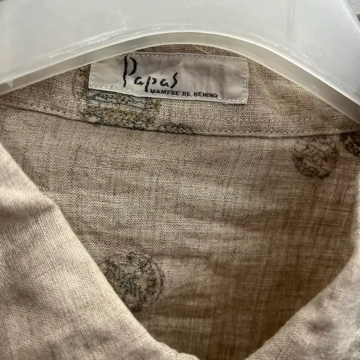 [BUNJANG] PAPAS Linen Shirt LL / PAPAS (Made in Japan) 린넨 셔츠 새상품 LL