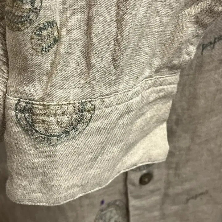 [BUNJANG] PAPAS Linen Shirt LL / PAPAS (Made in Japan) 린넨 셔츠 새상품 LL