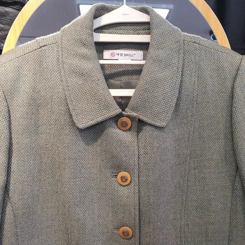 [BUNJANG] Madam Elegance Wool Tweed Quilted Jacket (Size 88) / [A급/울100] 마담엘레강스 퀼팅 텍스처 울 자켓 (88사이즈)