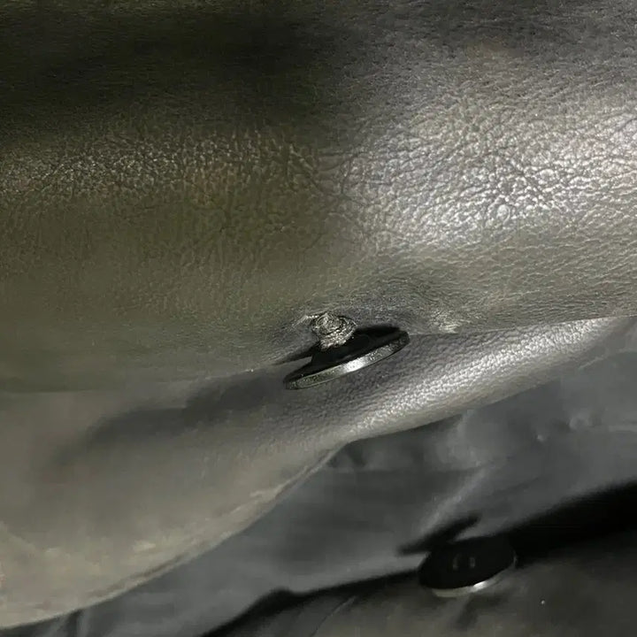 [BUNJANG] RRL Buffalo Leather Pea Coat / rrl 버팔로 가죽 피코트