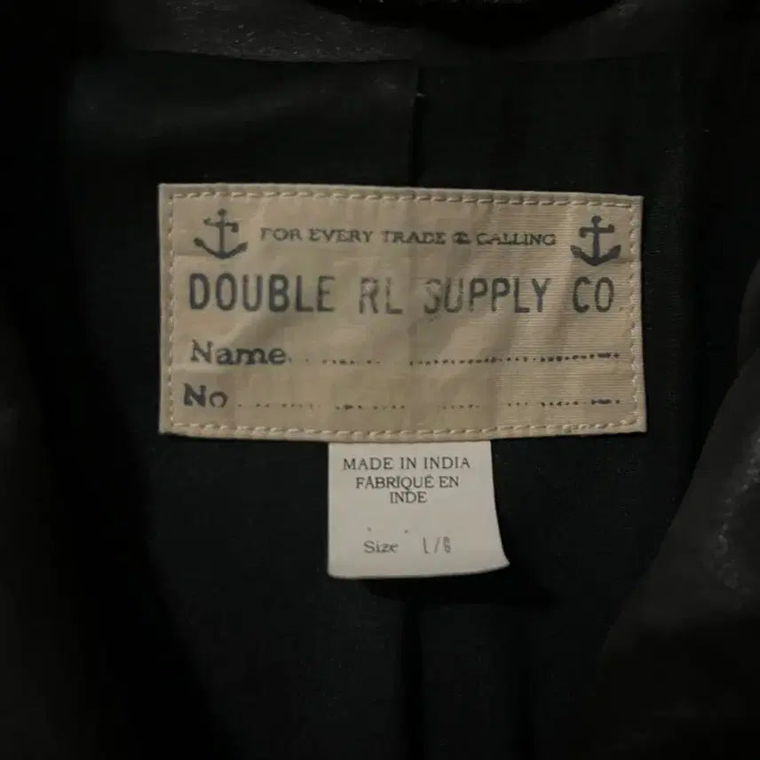 [BUNJANG] RRL Buffalo Leather Pea Coat / rrl 버팔로 가죽 피코트