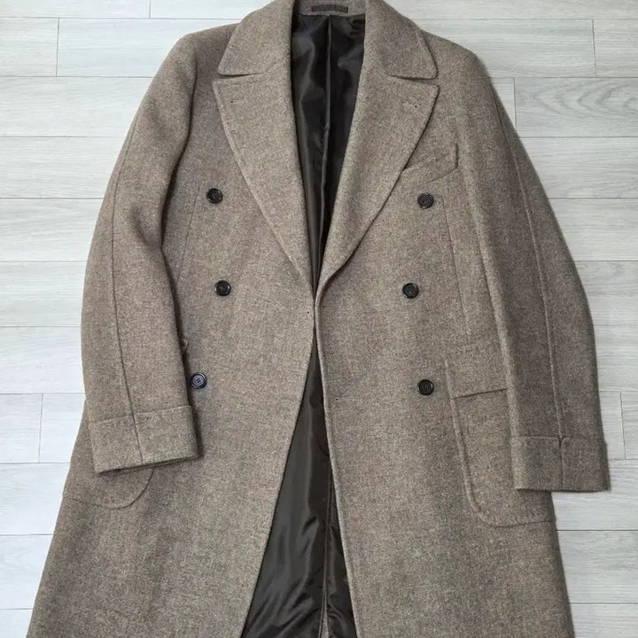 [BUNJANG] Man On The Boon Brown Double Coat (Size 48) / 맨온더분 브라운 더블코트 48