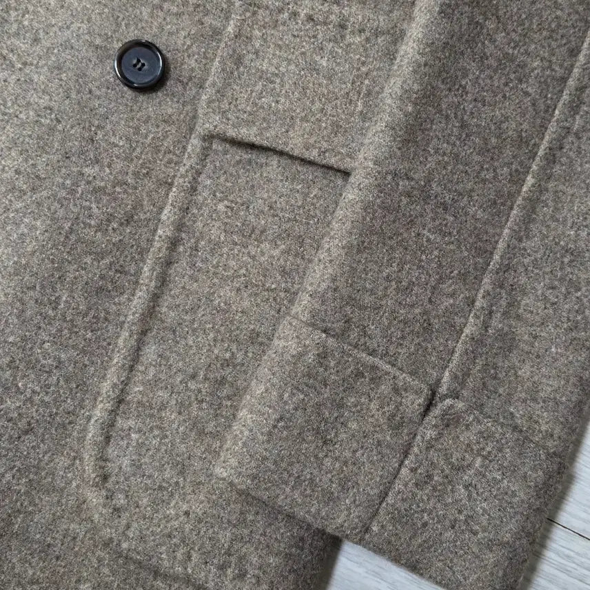 [BUNJANG] Man On The Boon Brown Double Coat (Size 48) / 맨온더분 브라운 더블코트 48