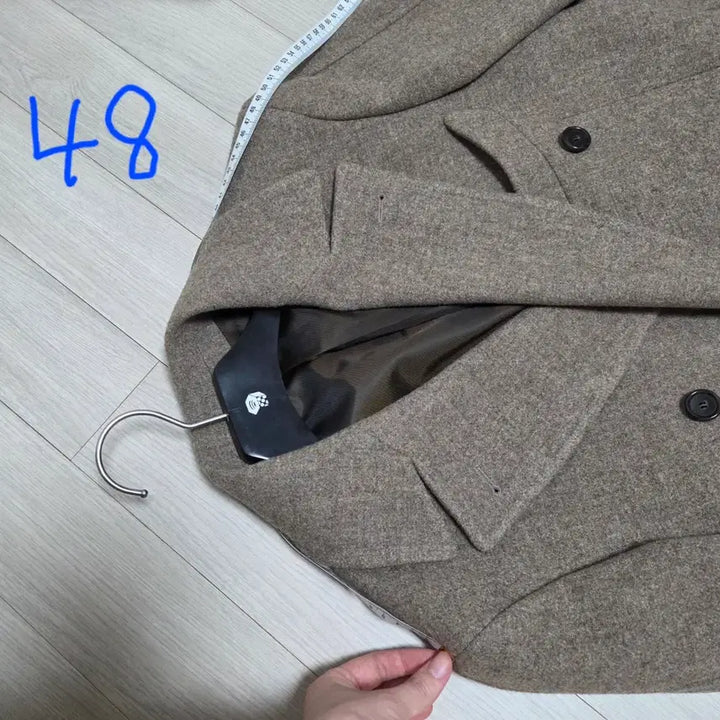 [BUNJANG] Man On The Boon Brown Double Coat (Size 48) / 맨온더분 브라운 더블코트 48