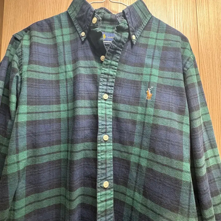 [BUNJANG] Shirt M Size / 폴로 체크패턴 셔츠 M Size