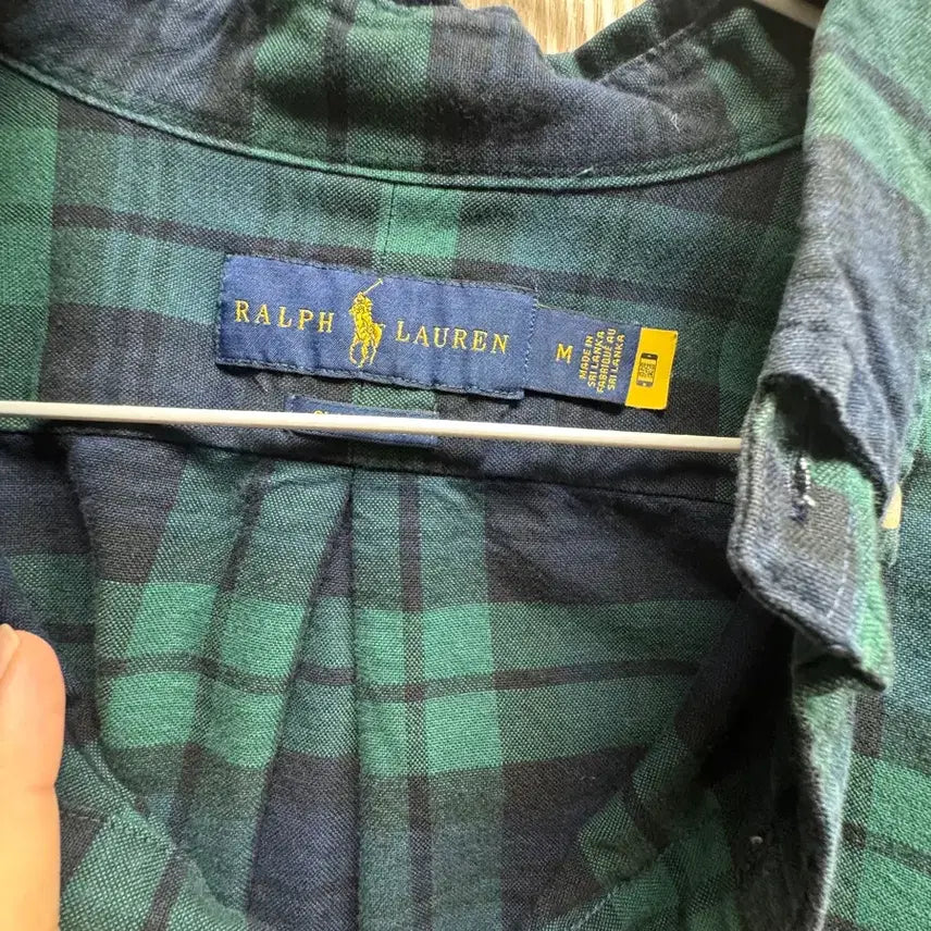 [BUNJANG] Shirt M Size / 폴로 체크패턴 셔츠 M Size