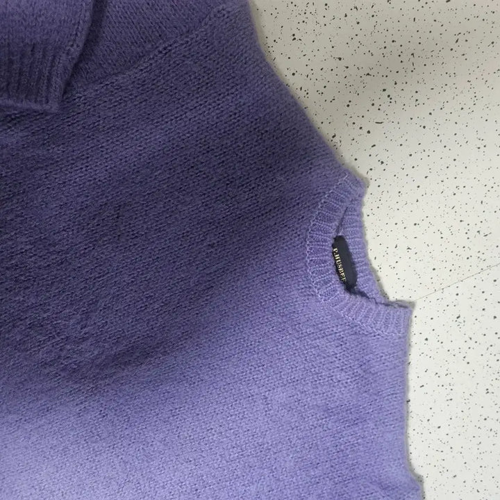 [BUNJANG] Loose Fit Volume Knit Sweater / 퍼플 롱 루즈오버핏 볼륨니트