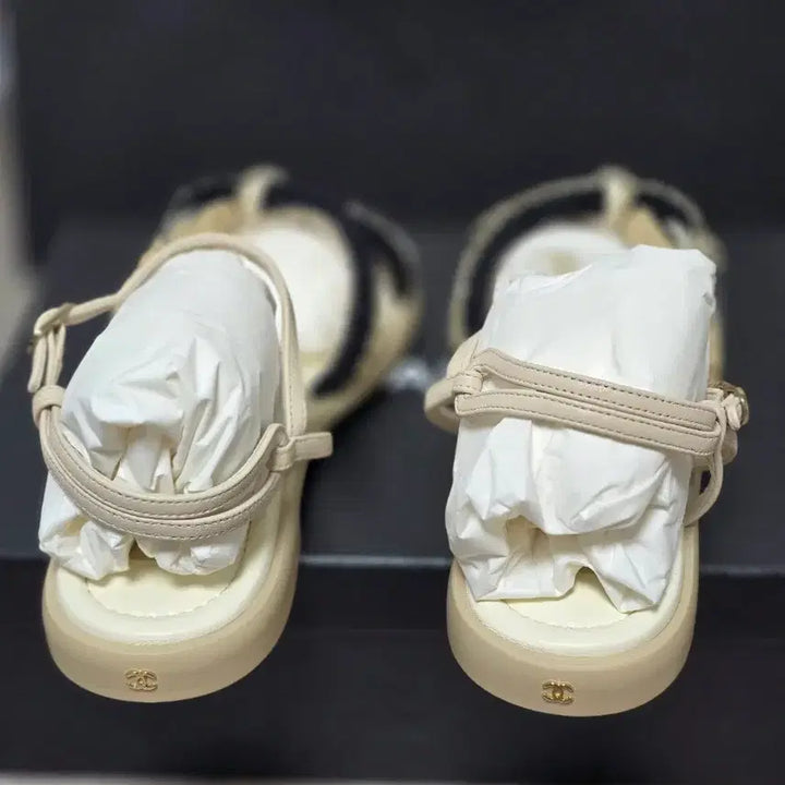 [BUNJANG] Chanel Lambskin Rope Sandals 36 / <새상품 정가이하> 샤넬 램스킨 로프 샌들 36 230- 235mm