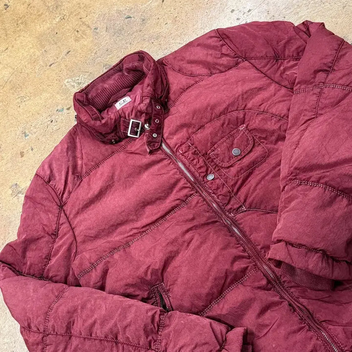 [BUNJANG] C.P. Company Burgundy Padded Jacket / [정품/95] C.P. 컴퍼니 버건디 패딩 자켓