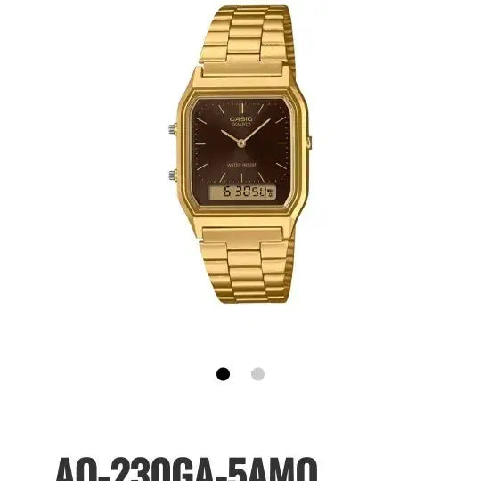 [BUNJANG] Casio AQ Gold Digital Watch / 카시오 AQ 아나디지 금장 시계 새상품