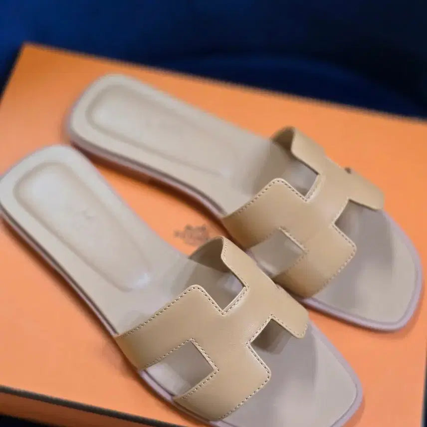 [BUNJANG] Hermes Oran Sandals Granit Rose 36.5 / <새상품 정가이하> 에르메스 오란 샌들 Granit Rose 핑크베이지