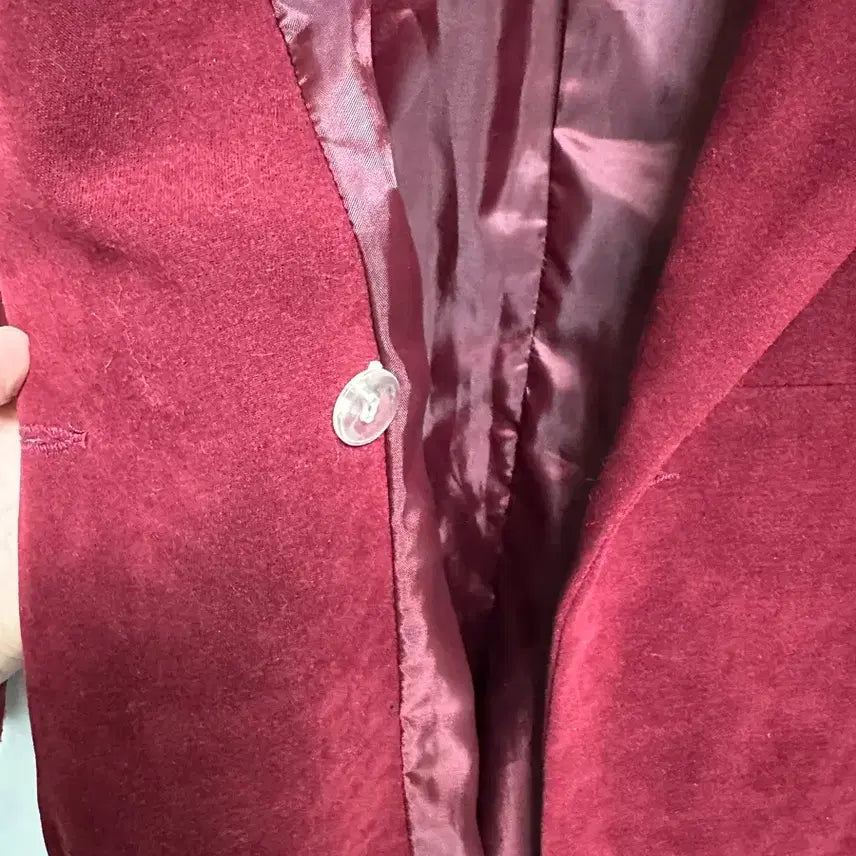 [BUNJANG] Wine Red Double Button Jacket / 와인색 더블 버튼 자켓