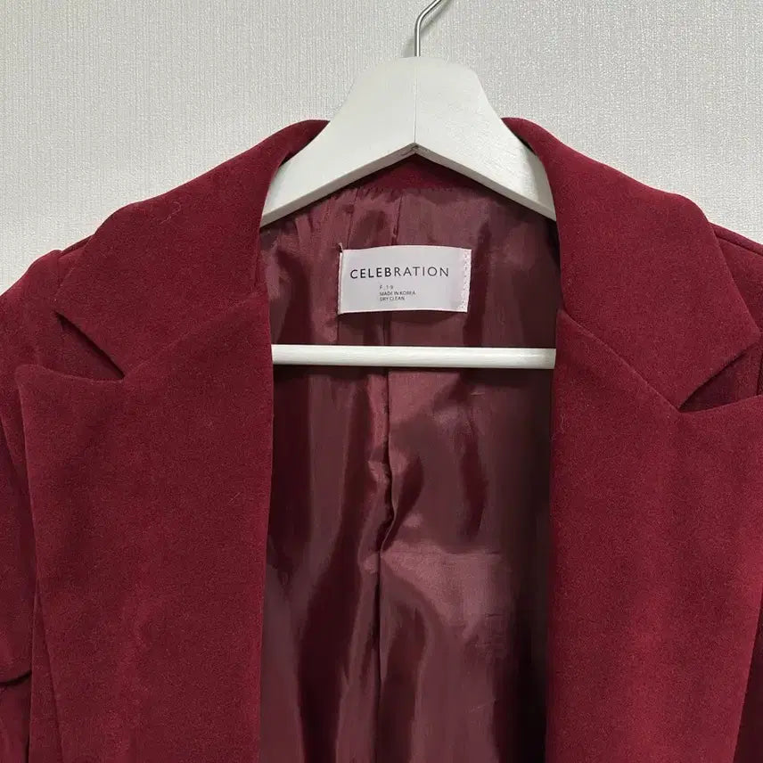 [BUNJANG] Wine Red Double Button Jacket / 와인색 더블 버튼 자켓