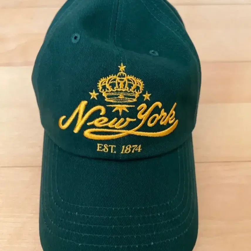 [BUNJANG] OGAF Vintage Embroidered Green Ball Cap / 오가프 빈티지 자수 그린 볼캡