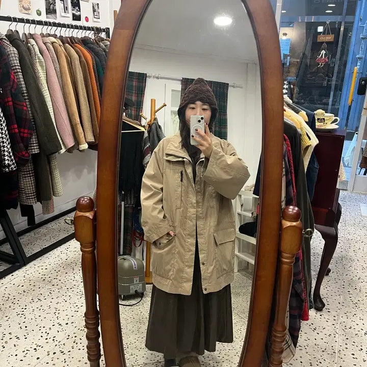 [BUNJANG] McGregor Beige Field Jacket / 맥그리거 베이지색 야상 점퍼