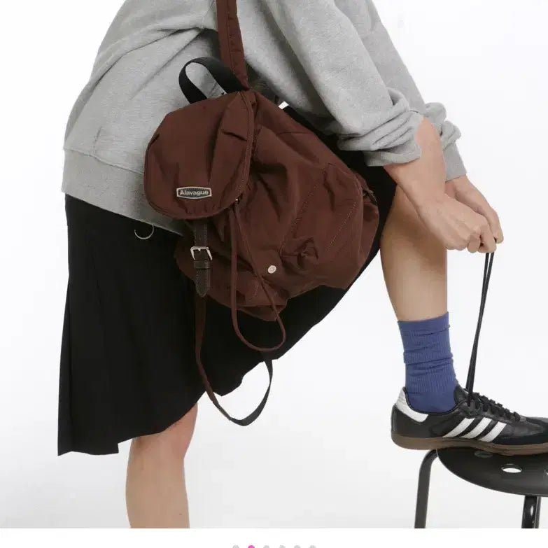 [BUNJANG] Arabig Polar S Brown Backpack / 아라비그 폴라 럭색 S 브라운 백팩 새상품