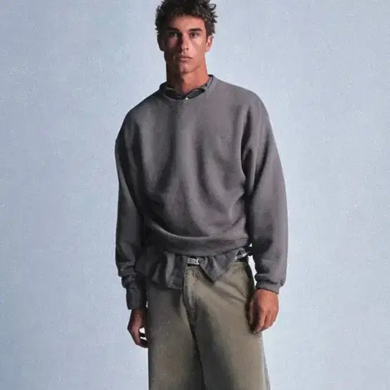 [BUNJANG] ERL Washed Sweatshirt - Taupe / (새상품)[M] 이알엘 ERL 25fw 워싱 맨투맨/타우페