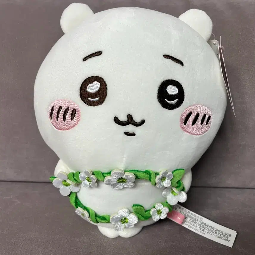 [BUNJANG] Chiikawa Flower Crown Plush Doll / (새상품)화관 치이카와 인형