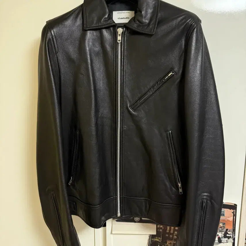 [BUNJANG] Viva Studio Women's Lambskin Rider Jacket Single Breasted / 비바스튜디오 양가죽 여자 싱글 라이더자켓