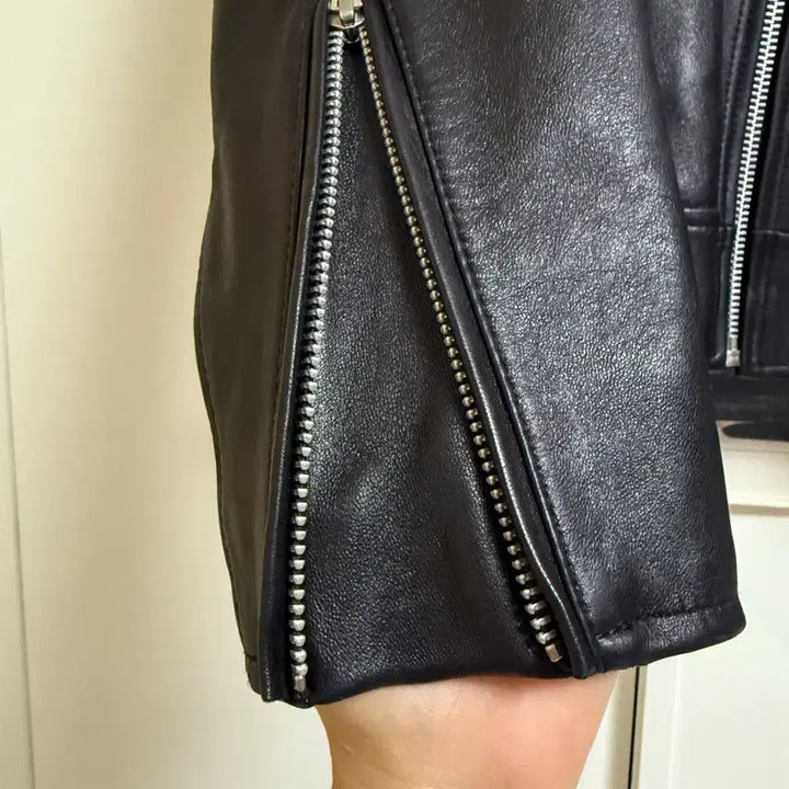 [BUNJANG] Viva Studio Women's Lambskin Rider Jacket Single Breasted / 비바스튜디오 양가죽 여자 싱글 라이더자켓