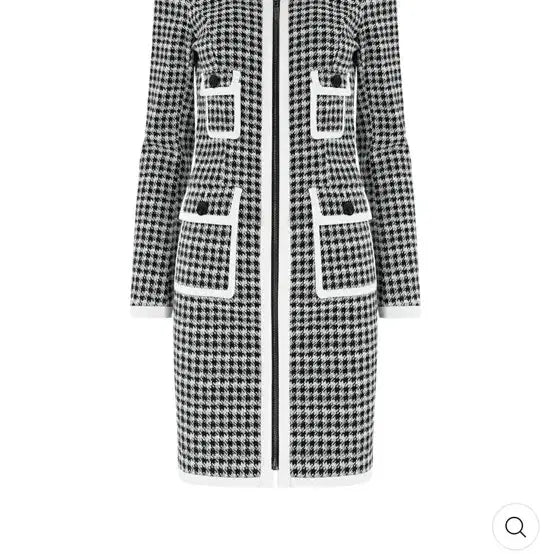 [BUNJANG] MARYLING Houndstooth Square Neck Dress / (38)메릴링 MARYLING 하운드체크 스퀘어넥 원피스 새상품